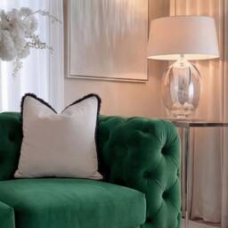 Sofaya Monaco Chesterfield Velvet Cushions Sofa 2 Seater Couch in Green - thumbnail 2