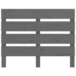 Berkfield Home Headboard Grey 100x3x80 cm Solid Wood Pine - Size: 100 x 3 x 80 cm - thumbnail 3