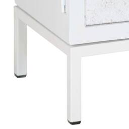 Berkfield Home TV Cabinet White 115x30x46 cm Solid Mango Wood - Size: 115 x 30 x 46 cm - thumbnail 8