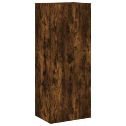 Berkfield Home 4 Piece TV Wall Units Smoked Oak Engineered Wood in Brown - thumbnail 8