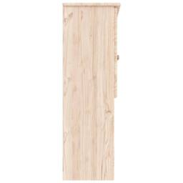 Berkfield Home Beautiful Dresser Top ALTA 77x30x92 cm Solid Wood Pine in Light Tan - Size: 77 x 30 x 92 cm - thumbnail 6