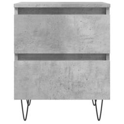 Berkfield Home Elegant Bedside Cabinets 2 pcs Concrete Grey 40x35x50 cm Engineer - Size: 40 x 35 x 50 cm - thumbnail 5