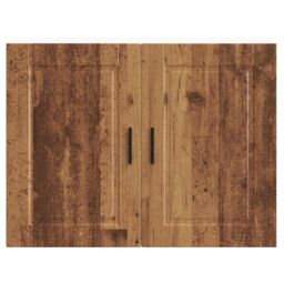 Berkfield Home Kitchen Wall Cabinet Porto Old Wood Engineered Wood in Brown - thumbnail 6