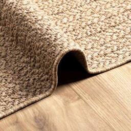 Berkfield Home Rug ZIZUR Beige 140x200 cm Jute Look Indoor & Outdoor - Size: Medium - thumbnail 8