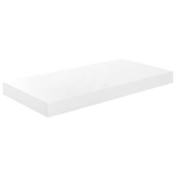 Berkfield Home Durable Floating Wall Shelf High Gloss White 50x23x3.8 cm MDF - thumbnail 3
