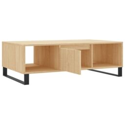 Berkfield Home Coffee Table Sonoma Oak 104x60x35 cm Engineered Wood in Brown - Size: 104 x 60 x 35 cm - thumbnail 6