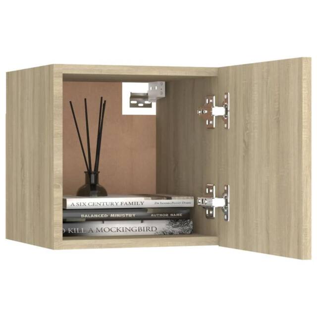 Berkfield Home Practical Bedside Cabinet Sonoma Oak 30.5x30x30 cm Engineered Wood in Light Oak - image 1