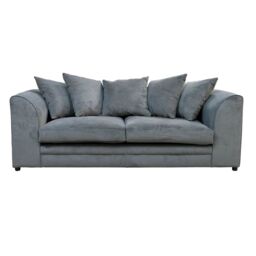 Snugg Furniture UK Limited Kaspo 3 Seater Fabric Sofa in Grey - thumbnail 2