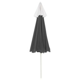 Berkfield Home Beach Umbrella Anthracite 240 cm in Black - thumbnail 4