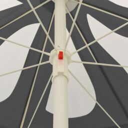 Berkfield Home Beach Umbrella Anthracite 240 cm in Black - thumbnail 5