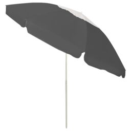 Berkfield Home Beach Umbrella Anthracite 240 cm in Black - thumbnail 3