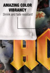 AC/DC ACDC Albums Silky Touch Super Soft Throw Blanket 152 X 127 cm in White - thumbnail 4