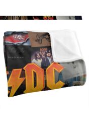 AC/DC ACDC Albums Silky Touch Super Soft Throw Blanket 152 X 127 cm in White - thumbnail 3