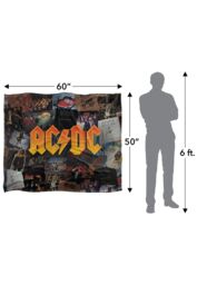 AC/DC ACDC Albums Silky Touch Super Soft Throw Blanket 152 X 127 cm in White - thumbnail 5