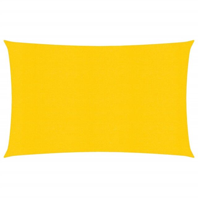 Berkfield Home Sunshade Sail 160 g/m ² Yellow 2x4 m HDPE - image 1