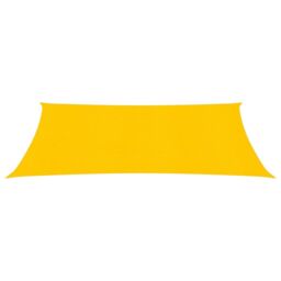 Berkfield Home Sunshade Sail 160 g/m ² Yellow 2x4 m HDPE - thumbnail 2