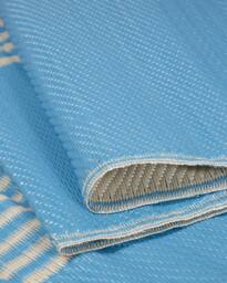 THE RUGS Reversible Weatherproof Outdoor Rug Wavy Lines Urban 1010 in Blue - Size: 150 cm x 220 cm - thumbnail 6