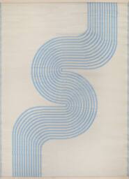 THE RUGS Reversible Weatherproof Outdoor Rug Wavy Lines Urban 1010 in Blue - Size: 150 cm x 220 cm - thumbnail 4