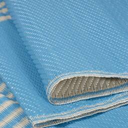 THE RUGS Reversible Weatherproof Outdoor Rug Wavy Lines Urban 1010 in Blue - Size: 150 cm x 220 cm - thumbnail 7