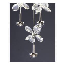 Netlighting Aviva Ceiling Cluster Pendant Round 10 Light 4000K LED Chrome Crystal in Grey - thumbnail 7