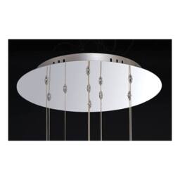 Netlighting Aviva Ceiling Cluster Pendant Round 10 Light 4000K LED Chrome Crystal in Grey - thumbnail 4