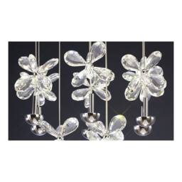 Netlighting Aviva Ceiling Cluster Pendant Round 10 Light 4000K LED Chrome Crystal in Grey - thumbnail 6