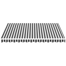 Berkfield Home Replacement Fabric for Awning Anthracite & White 3.5x2.5 m in Black - thumbnail 4