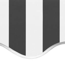 Berkfield Home Replacement Fabric for Awning Anthracite & White 3.5x2.5 m in Black - thumbnail 5