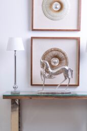 Orsina Table Lamp With Off-White Silk Shade, Minimalist Iron Rod Lamp, Durable Bedside Light For Living Room in White - thumbnail 2