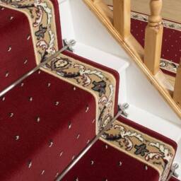 runrug Stair Runner Carpet for Staircases - Soft & Comfy, 9mm - 'Pin_Dot' in Red - Size: 70 cm x 480 cm - thumbnail 2