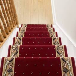 runrug Stair Runner Carpet for Staircases - Soft & Comfy, 9mm - 'Pin_Dot' in Red - Size: 70 cm x 480 cm - thumbnail 3