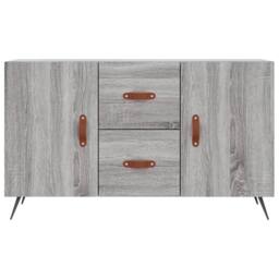 Berkfield Home Sideboard Grey Sonoma 100x36x60 cm Engineered Wood - Size: 100 x 36 x 60 cm - thumbnail 6