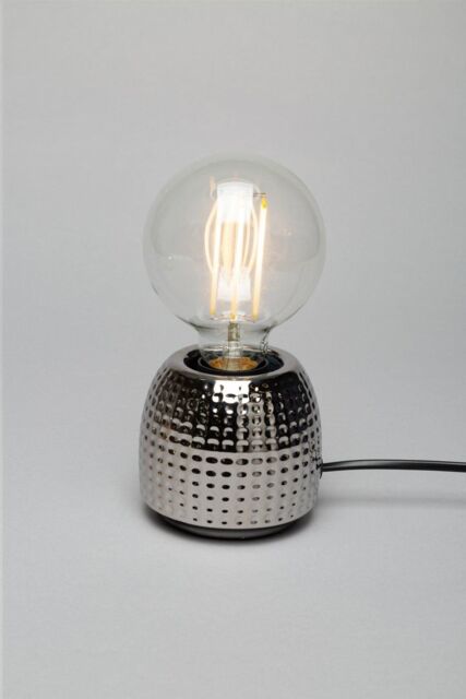 BHS Lighting Oak Table Lamp in Metallic Silver - image 1