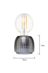 BHS Lighting Oak Table Lamp in Metallic Silver - thumbnail 5