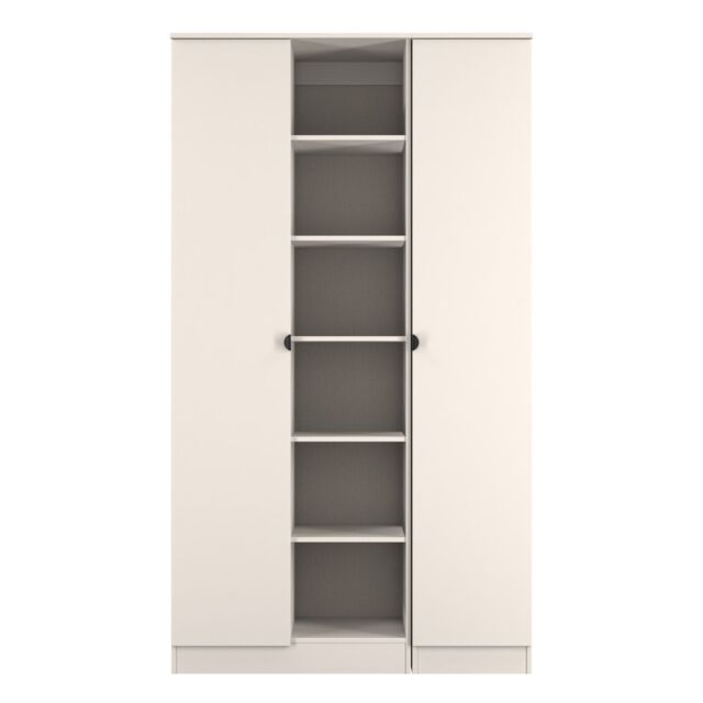 Ready Assembled 2 U Norway Tall 3 Door Robe with shelves (Ready Assembled) in Taupe - Size: Large - image 1