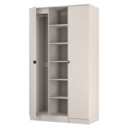 Ready Assembled 2 U Norway Tall 3 Door Robe with shelves (Ready Assembled) in Taupe - Size: Large - thumbnail 5