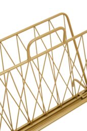 Orsina Avento Two Pocket Magazine Rack in Gold - thumbnail 4