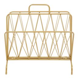 Orsina Avento Two Pocket Magazine Rack in Gold