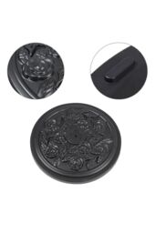Living and Home 10KG Concrete Cantilever Parasol Base - 38/48mm Round Heavy Duty Weight Stand, Cast Iron Effect for Garden Umberlla in Black - thumbnail 9