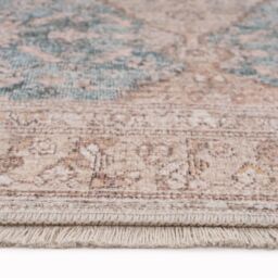 Kukoon Blue Beige Traditional Pattern Distressed Living Area Rug - Size: 120 cm x 170 cm - thumbnail 4