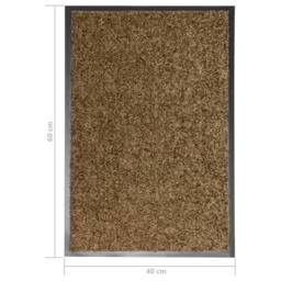 Berkfield Home Doormat Washable Brown 40x60 cm - thumbnail 6