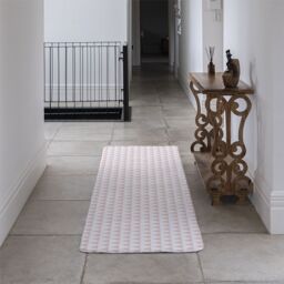 Benjamin Tate Design Pink Triangles Runner Rug in Natural - Size: 67 cm x 230 cm - thumbnail 3