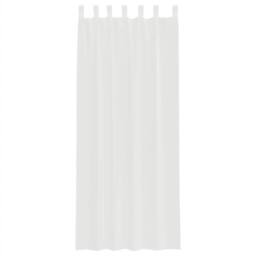 Berkfield Home Voile Curtains with Loops 2 pcs White 140x260 cm - thumbnail 4