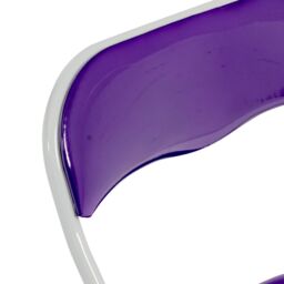 Harbour Housewares Coloured Padded Folding Chairs Pack of 4 in Purple - thumbnail 4