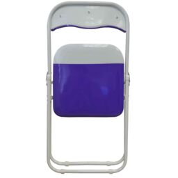 Harbour Housewares Coloured Padded Folding Chairs Pack of 4 in Purple - thumbnail 5