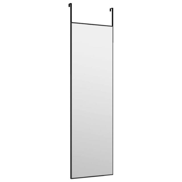 Berkfield Home Classic Door Mirror Black 30x100 cm Glass & Aluminium - image 1