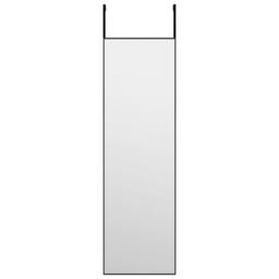 Berkfield Home Classic Door Mirror Black 30x100 cm Glass & Aluminium - thumbnail 3