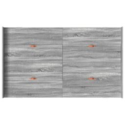 Berkfield Home Storage Bed Frame Grey sonoma 120 x 200 cm Melamined Wood - thumbnail 8