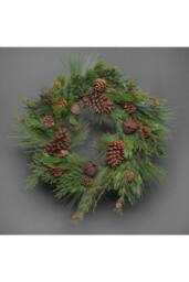 KDMD Pine Leaves Cone & Bell Wreath in Green - thumbnail 8