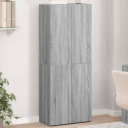 Berkfield Home File Cabinet Grey Sonoma 60x32x153 cm Engineered Wood - Size: 60 x 32 x 153 cm - thumbnail 2